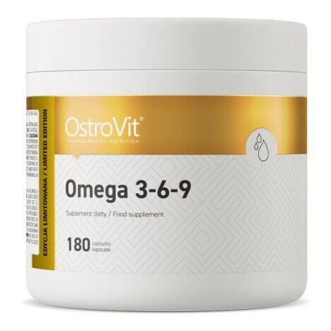 OstroVit Omega 3-6-9 180 Capsule (pentru colesterol si triglicerde marite)